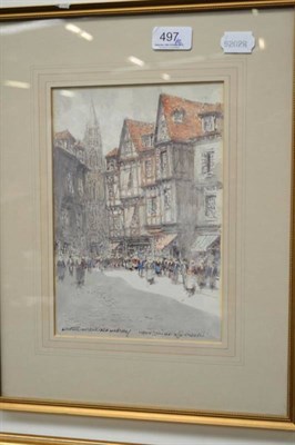 Lot 497 - Victor Noble Ruinbird?? framed watercolour