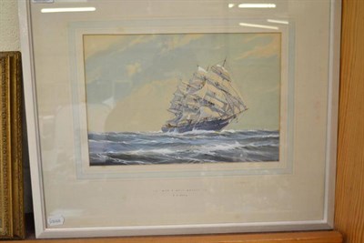 Lot 507 - Pair of shipping scenes, by A D Bell