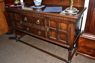 Lot 537 - Waring and Gillow patented oak sideboard