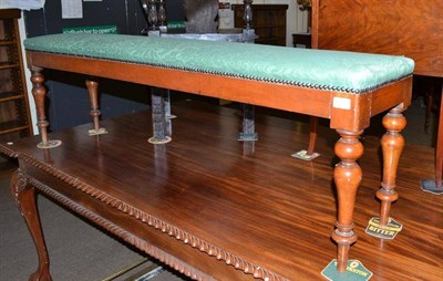 Lot 573 - A Victorian mahogany half stool