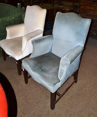 Lot 592 - Pair of Gainsborough style chairs