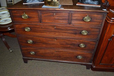 Lot 662 - George III mahogany chest of drawers *Provenance: purchased in the Blair Castle sale