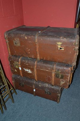 Lot 719 - Three cabin trunks