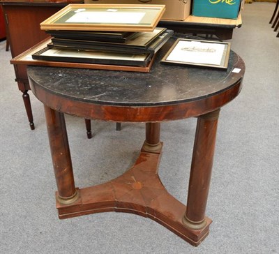 Lot 727 - A French Empire style centre table