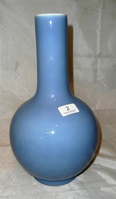 Lot 2 - A Chinese 'clair de lune' glazed bottle vase