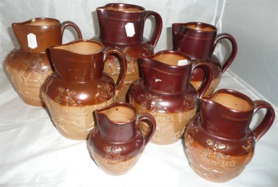 Lot 6 - J Stiff & Sons stoneware harvest jug and six others (7)