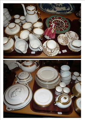 Lot 42 - Quantity of assorted ceramics including a Doulton figure, Derby plate, an extensive Aynsley dinner