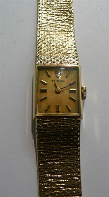 Lot 48 - A 9ct gold ladies Tudor wristwatch (recently serviced)