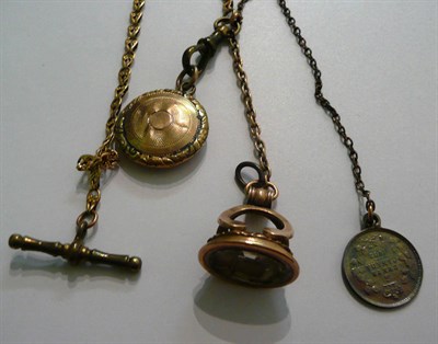 Lot 57 - An albert with charms