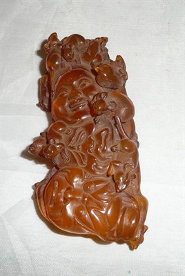 Lot 62 - Chinese carved group - swarming with rats