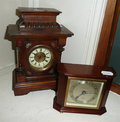 Lot 103 - A musical mantel clock and an Elliott mantel timepiece (2)