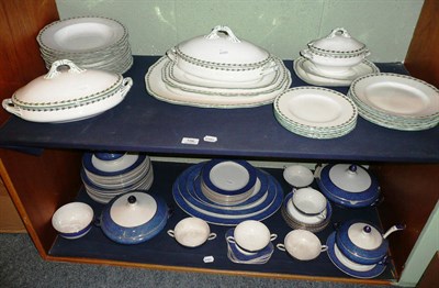 Lot 106 - * Two shelves of Royal Worcester and Booths dinner wares