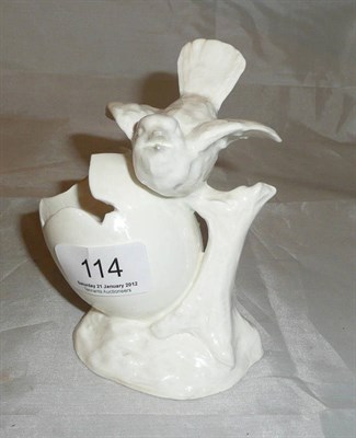 Lot 114 - Heubach figural bird posy vase