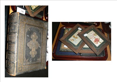 Lot 149 - * Two albums of cigarette cards, loose cigarette cards, a Victorian leather bound Bible and...