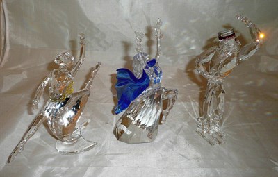 Lot 166 - Three Swarovski Crystal Magic of Dance figures - Antonio 2003, Isadora 2002 and Anna 2004, boxed