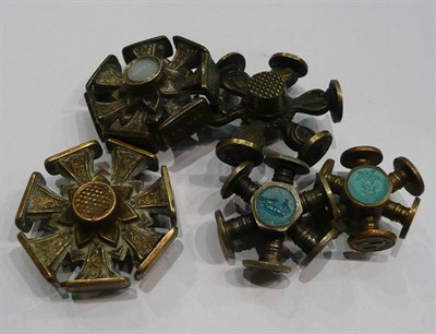 Lot 210 - Five assorted 'wheel' multi-seals
