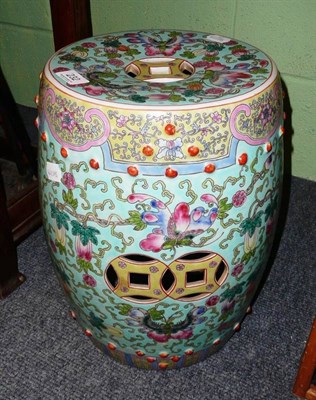 Lot 232 - Chinese famille rose garden seat