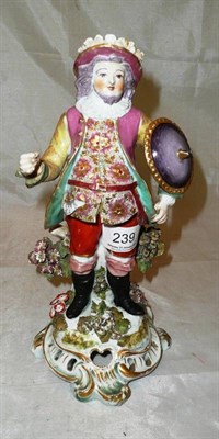 Lot 239 - An 18th century Bow porcelain figure modelled as Falstaff portrayed by the actor James Quinn,...