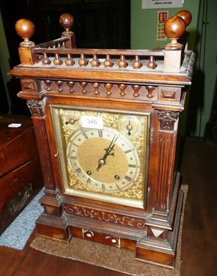 Lot 346 - Square face mantel clock