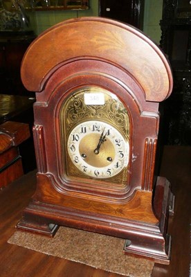 Lot 348 - Inlaid mantel clock