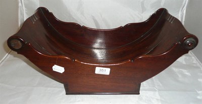 Lot 351 - * A Victorian mahogany cheese coaster