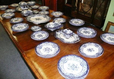 Lot 354 - * A 'Bisto' Lancaster pattern blue and gilt floral dinner service