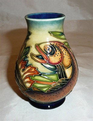 Lot 364 - Modern Moorcroft vase decorated with fish