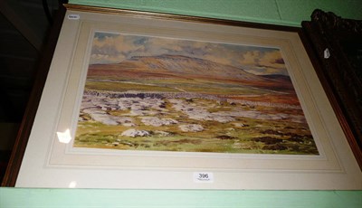 Lot 396 - Florence Raingill Walker, watercolour, signed, 'Penyghent from near Raithscar'