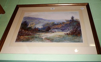 Lot 397 - Elliot H Marten, watercolour, signed, 'Autumn, North Holmwood Common'