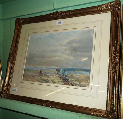 Lot 404 - David Thomas Robertson, watercolour, signed, 'The Plough Team'