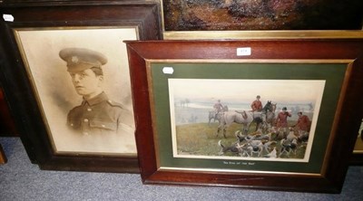 Lot 414 - After Cecil Aldin - Coaching print; after Lionel Edwards `The End of the Day' hunting print;...