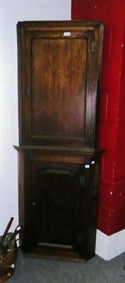 Lot 451 - A George III corner cupboard, and another corner cupboard.