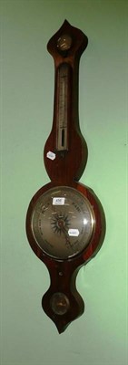 Lot 456 - * A Victorian rosewood wheel barometer