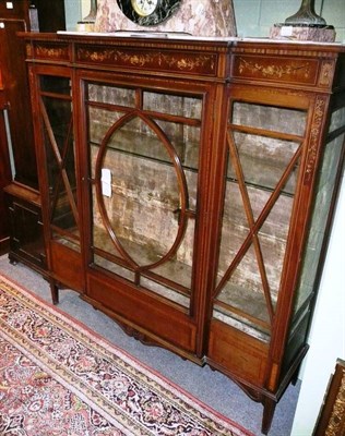 Lot 457 - Edwardian display cabinet