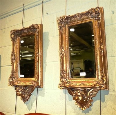 Lot 459 - Pair of gilt mirrors