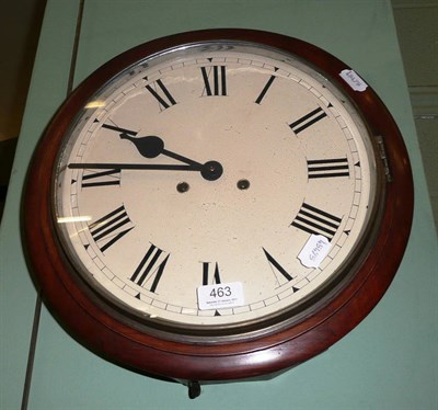 Lot 463 - A striking wall clock