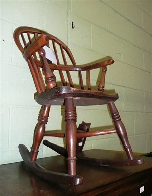 Lot 471 - Child's rocking chair