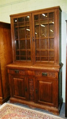 Lot 474 - A late Victorian oak bookcase