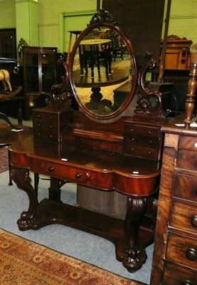 Lot 494 - Victorian mahogany dressing table