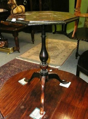 Lot 495 - Inlaid tripod table