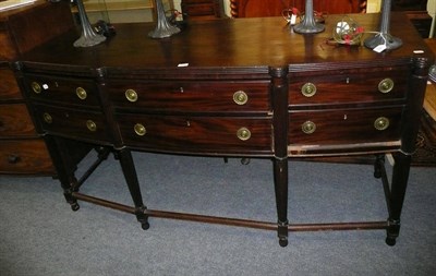 Lot 516 - Mahogany D-shape sideboard