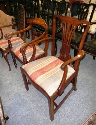 Lot 536 - Three elbow chairs