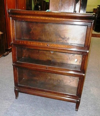 Lot 574 - * Oak stacking bookcase