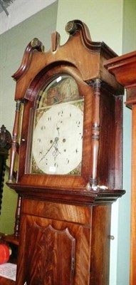 Lot 594 - A Victorian mahogany eight day longcase clock