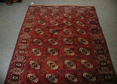 Lot 619 - A hand woven Bokhara rug