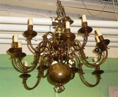 Lot 622 - Large twelve-branch chandelier (2ft x 3ft)