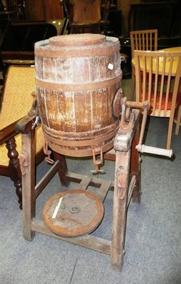 Lot 630 - A 'Waide & Sons' Victoria butter churn