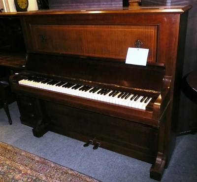 Lot 665 - Bechstein upright piano and a box seat stool