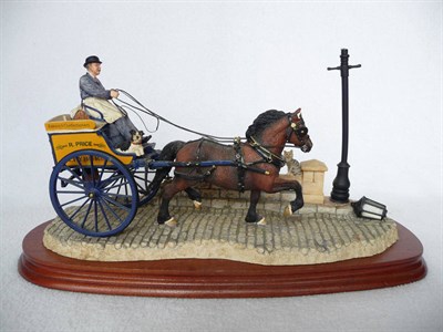 Lot 1030 - Border Fine Arts Horse Drawn Baker's Van 'Delivered Warm', van marked R.Price Leyburn, Bakers...