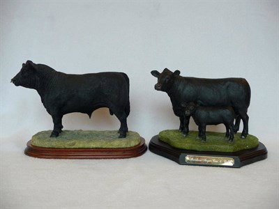 Lot 1037 - Border Fine Arts 'Aberdeen Angus Bull', model No. BO773 by Jack Cewdson, Ltd. edition No....